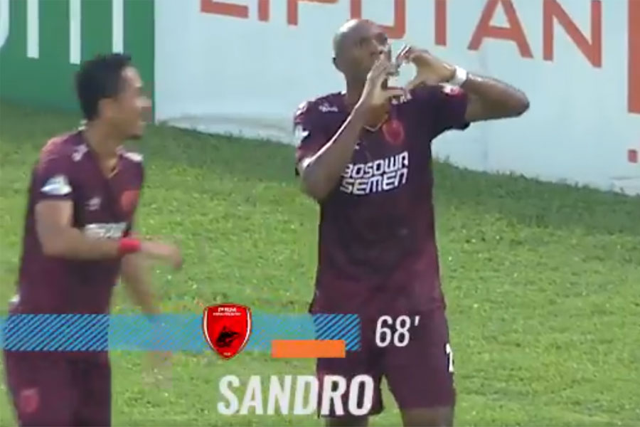 gol Alessandro Leonardo - Borneo FC Vs PSM Makassar