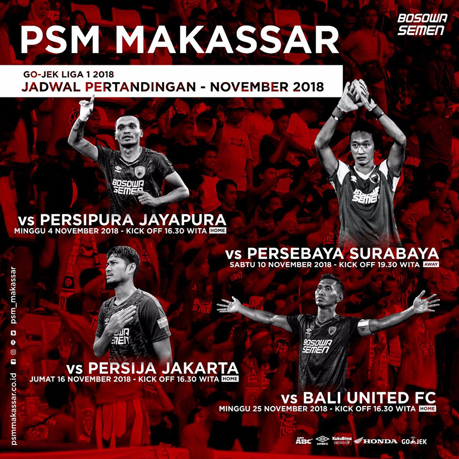 jadwal PSM Makassar
