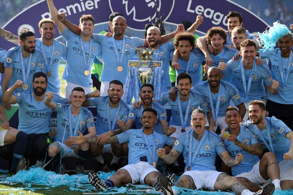 Foto Manchester City Juara Premier League 2018-2019