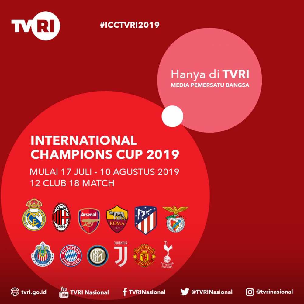 TVRI Akan Siarkan Langsung Pertandingan ICC 2019