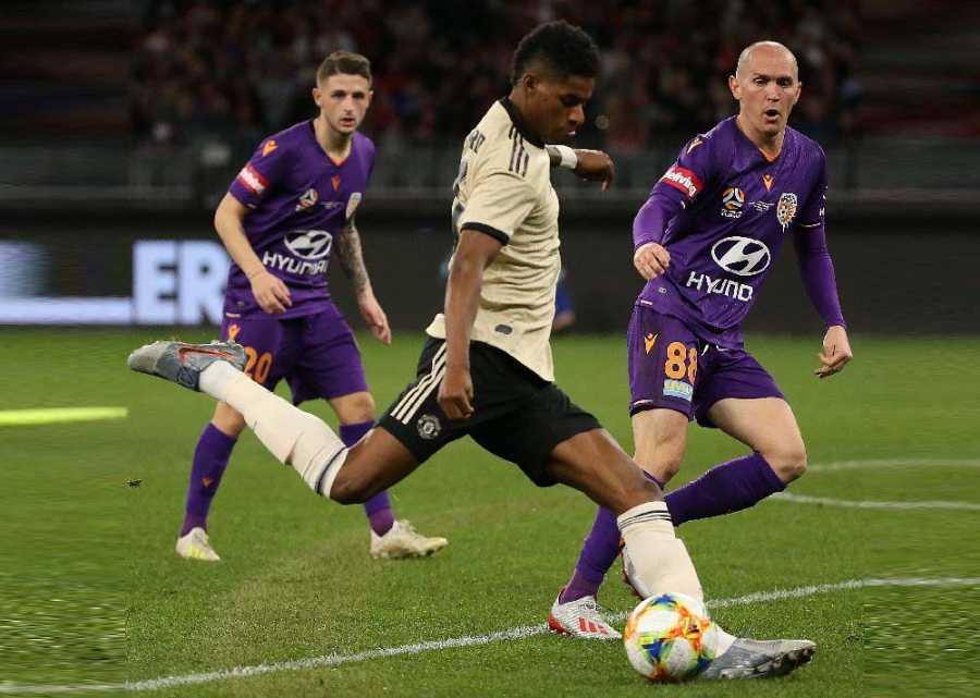 hasil pertandingan pra musi Manchester United, Perth Glory Vs Manchester United