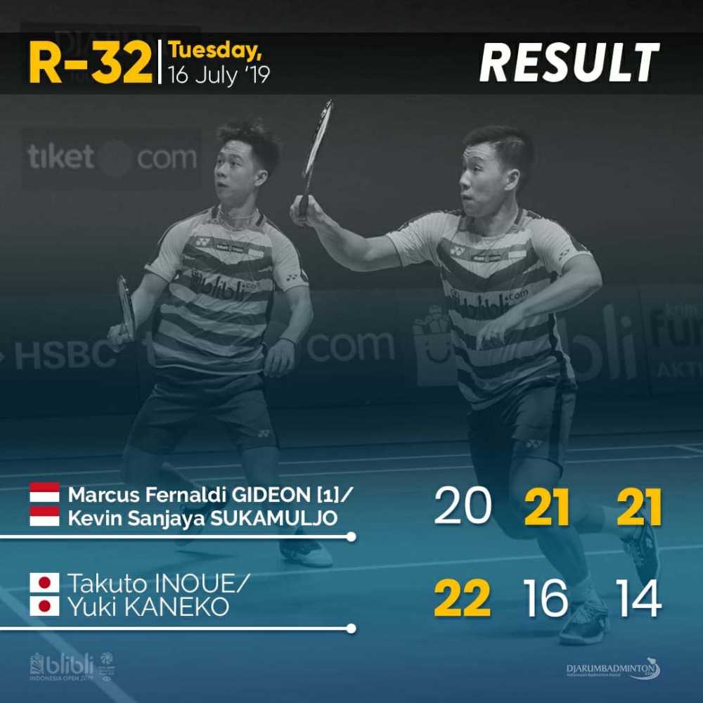 Jadwal Indonesia Open 2019, Rabu 17 Juli