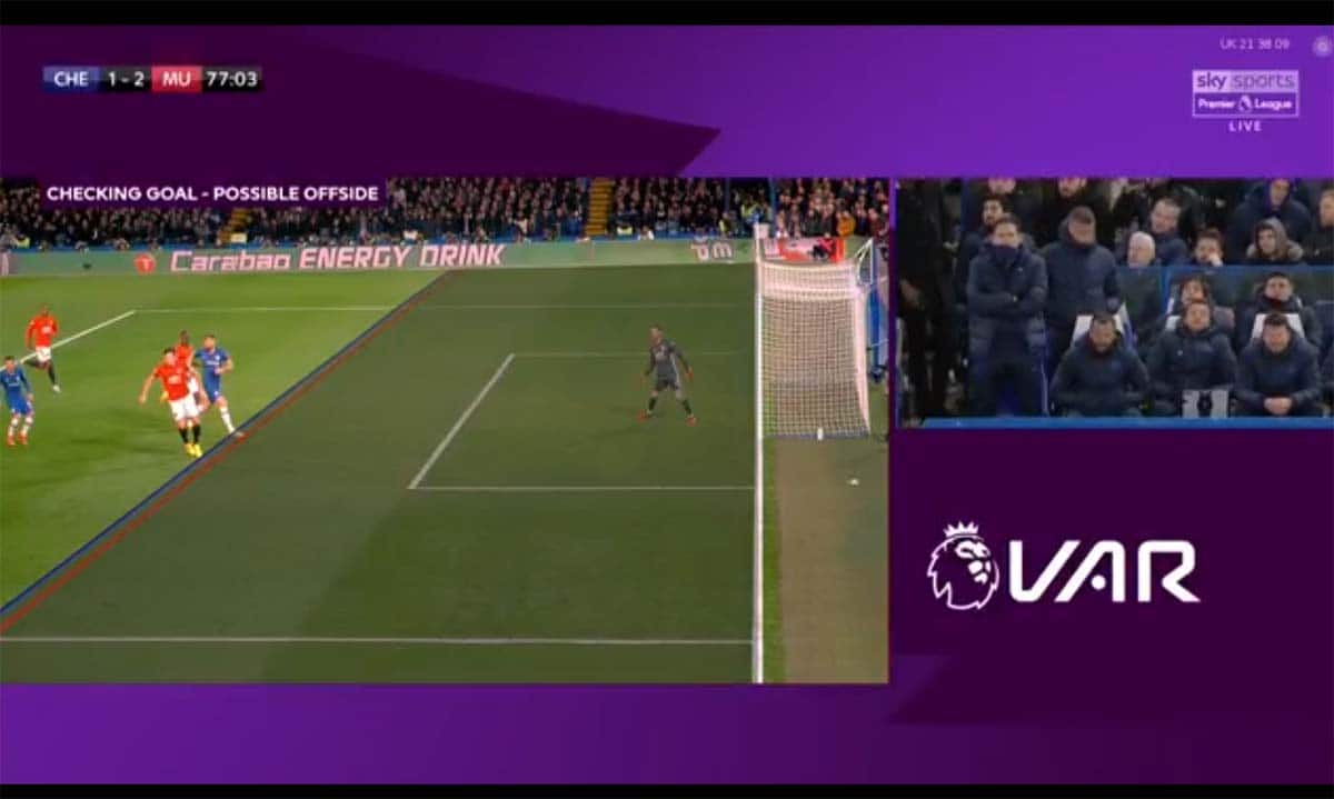 Telapak Kaki Olivier Giroud Offside, Chelsea Akhirnya Kalah Dari Manchester United