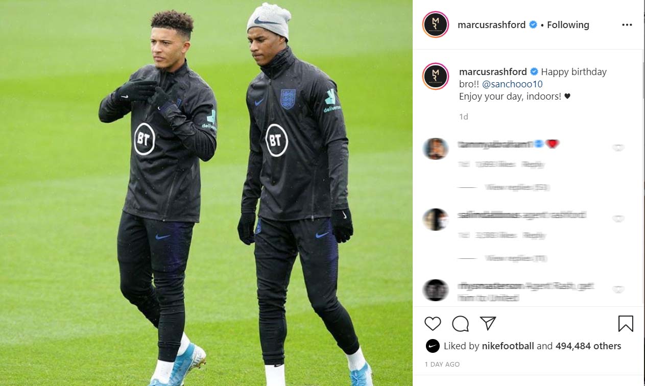 Marcus Rashford Jadi Senjata Rahasia Manchester United Untuk Rekrut Jadon Sancho