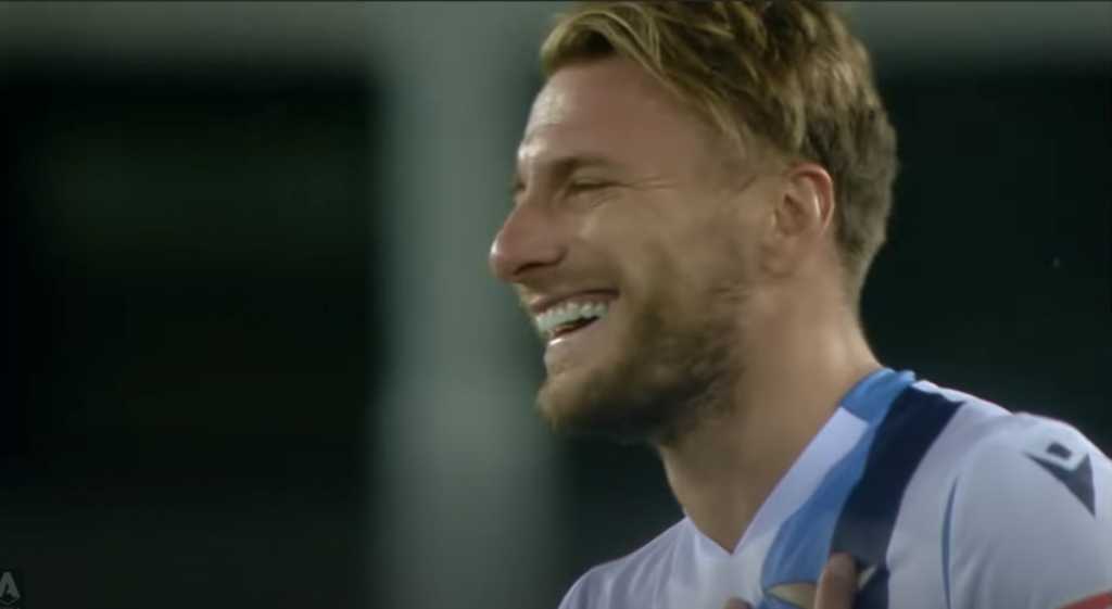 Ciro Immobile cetak hat trick ke gawang Hellas Verona