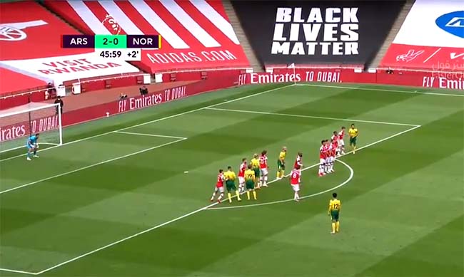 cuplikan gol arsenal vs norwich