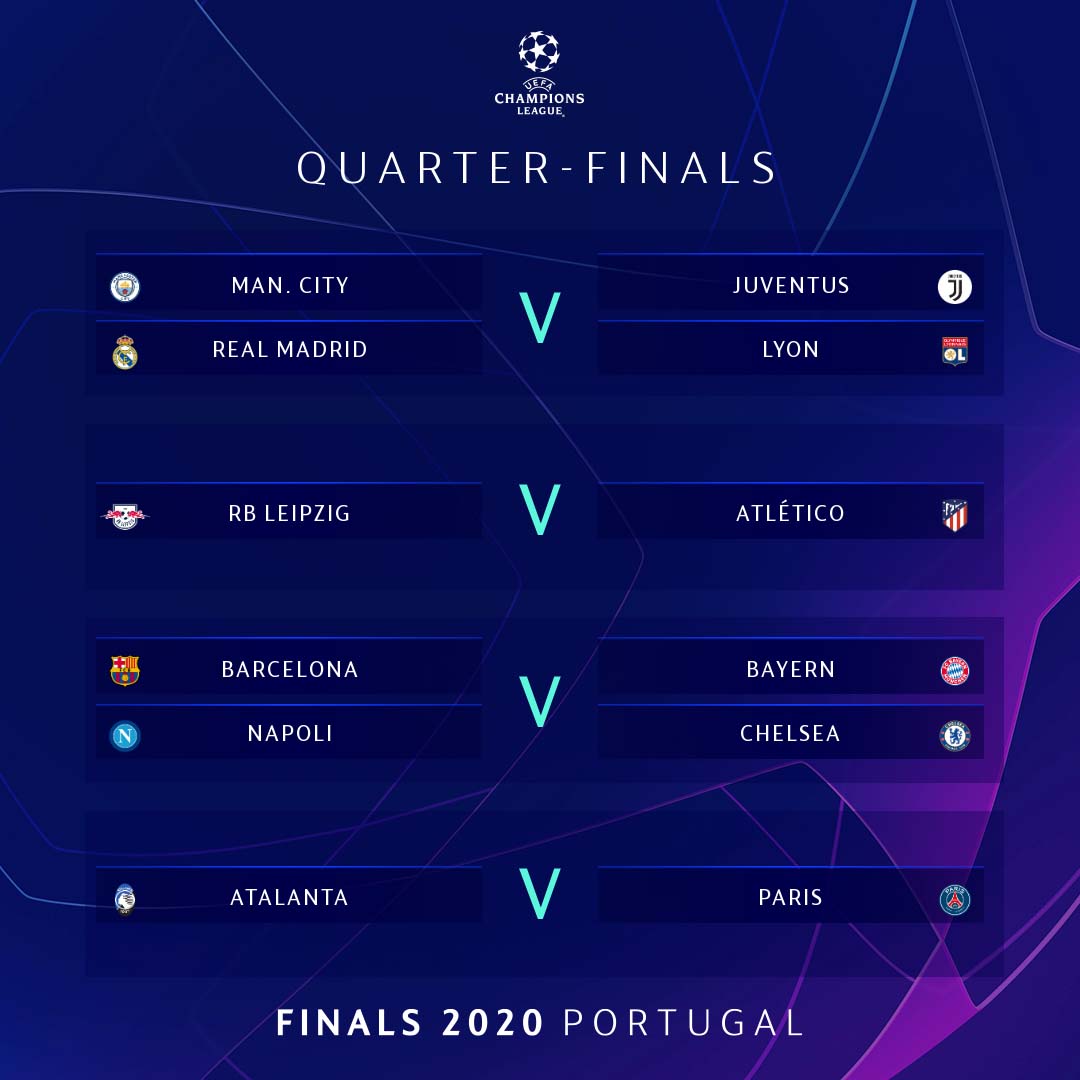 Hasil Drawing Liga Champions, Babak Perempat Final Full Big Match