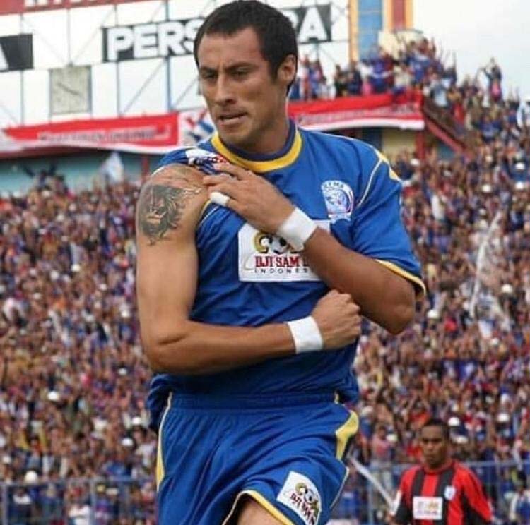 Franco Hita saat membela Arema FC