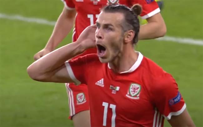 foto Gareth Bale saat memperkuat Real Madrid