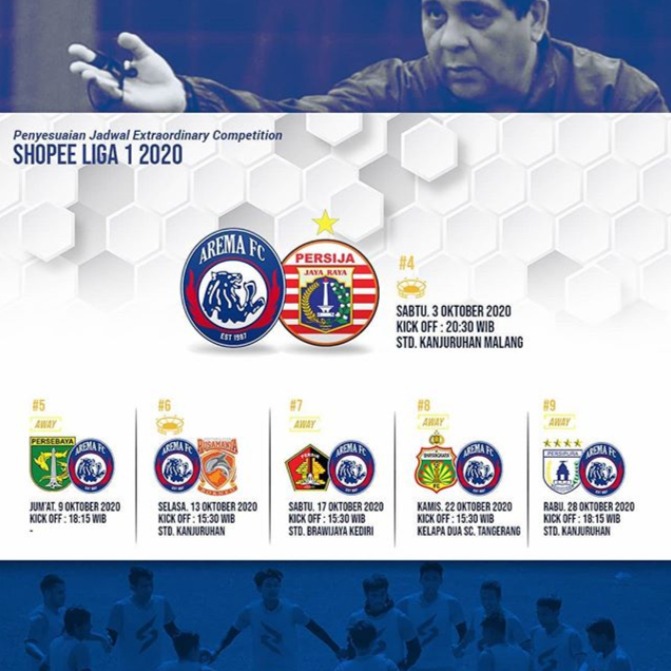 jadwal arema fc vs persija jakarta