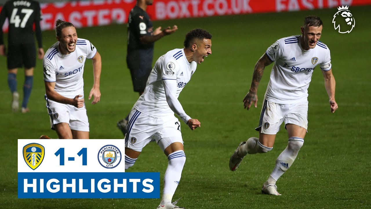 Highlights Leeds United Vs Manchester City: 1-1
