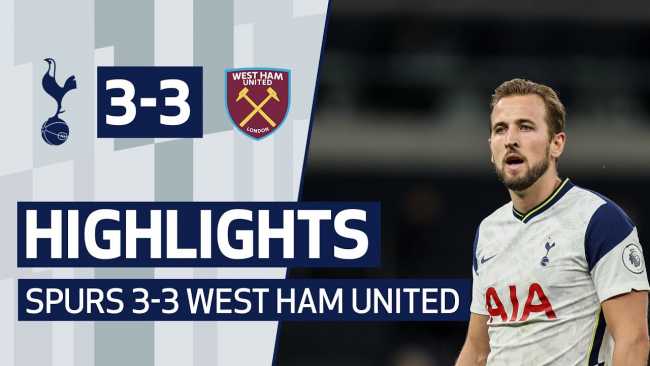 Highlights Tottenham Hotspur Vs West Ham: 3-3