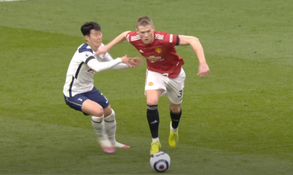 Scott McTominay di pertandingan Tottenham Vs MU