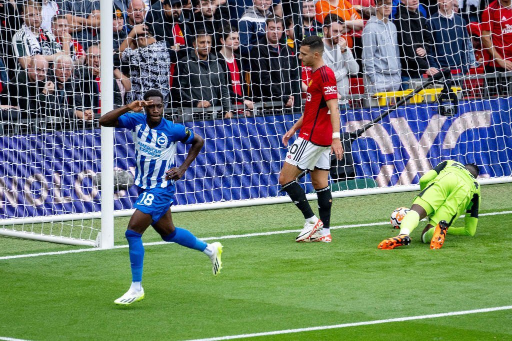 Hasil MU Vs Brighton Babak 1 skor 0-1