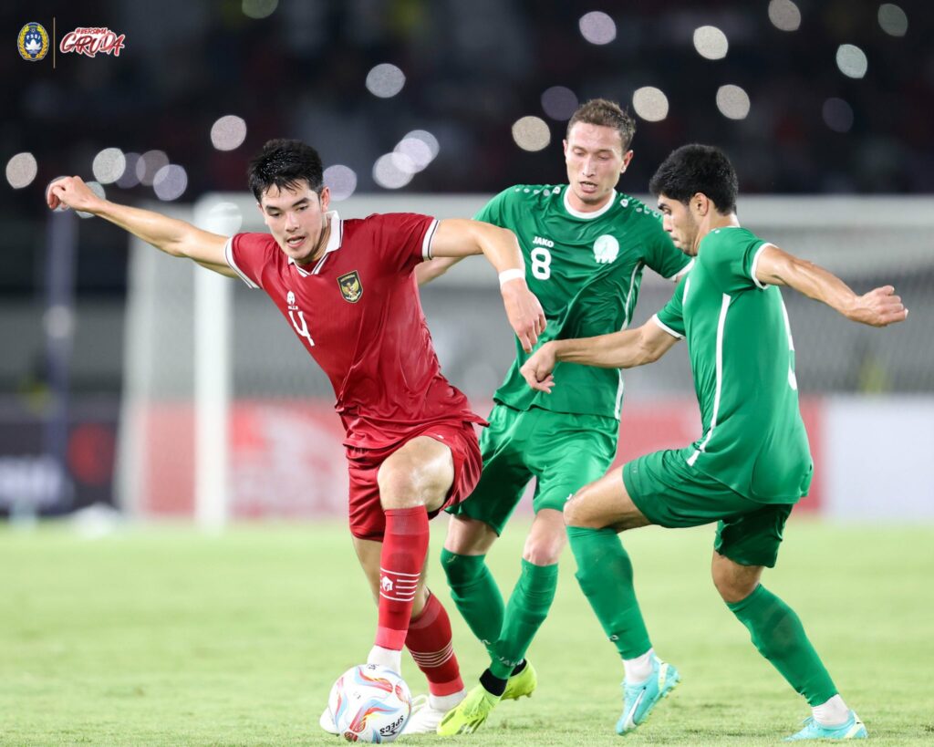 Timnas Indonesia U-23 Saat Berlaga melawan Turkmensitan di Kualifikasi Piala Asia U-23 2024 Qatar