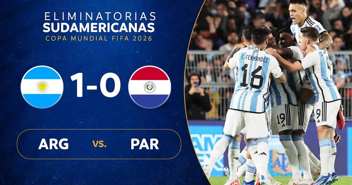 Highlights Argentina Vs Paraguay: 1 – 0