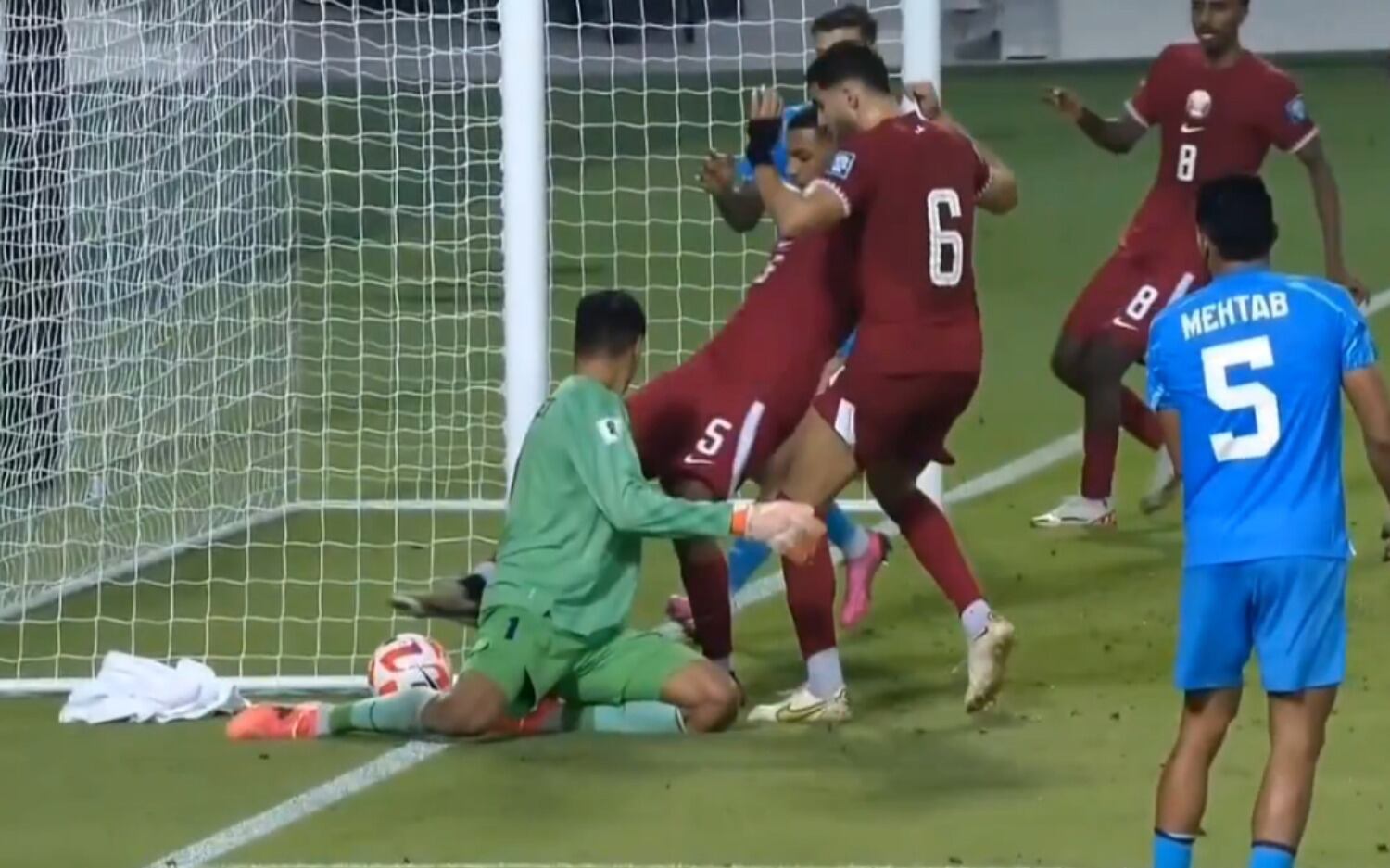 Ini Cuplikan Gol Kontroversial Qatar Di Laga Qatar Vs India