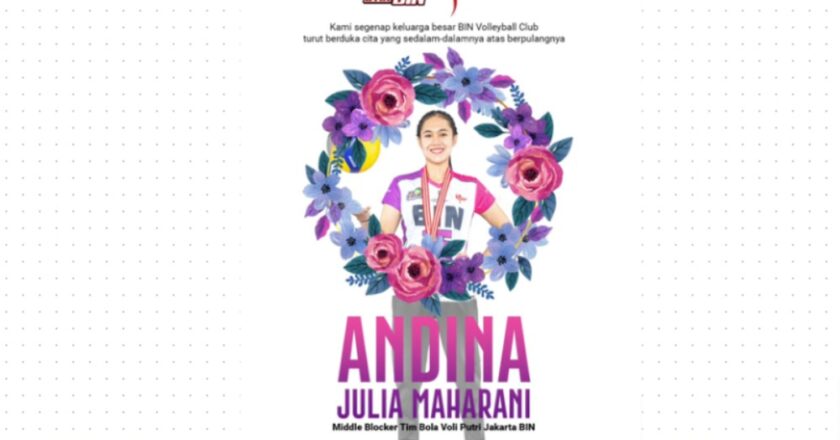 Atlet Voli Indonesia, Andina Jualia Maharani Meninggal Dunia