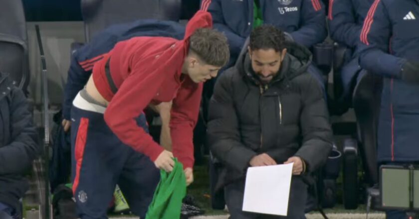 Foto: Momen Ketika Alejandro Garnacho Baikan Dengan Ruben Amorim