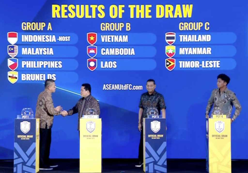 Hasil Drawing ASEAN U23 Championship 2025