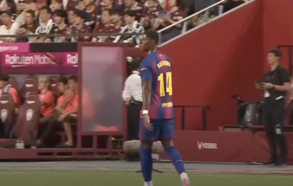 Marcus Rashford Debut di Pertandingan Vissel Kobe vs Barcelona