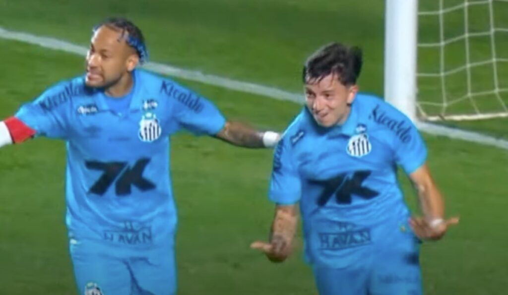 Neymar Cetak Gol Pembuka di Laga Santos vs Juventude