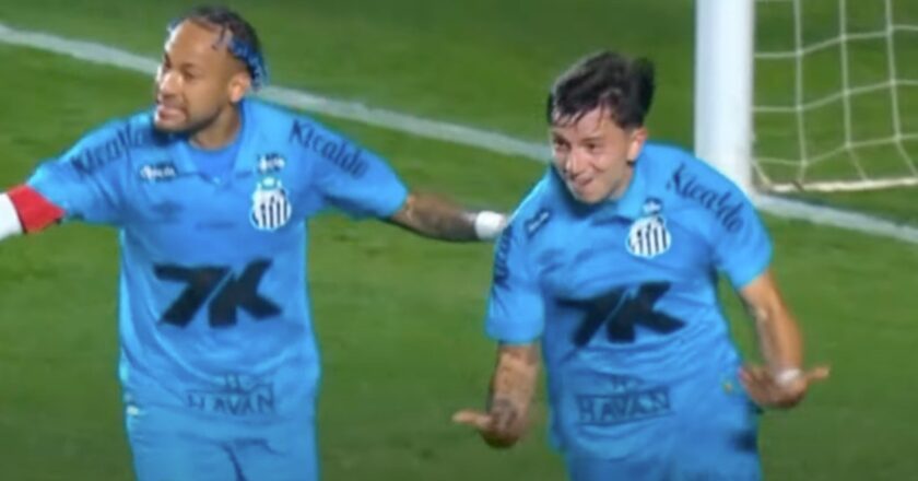 Neymar Cetak Gol Pembuka di Laga Santos vs Juventude