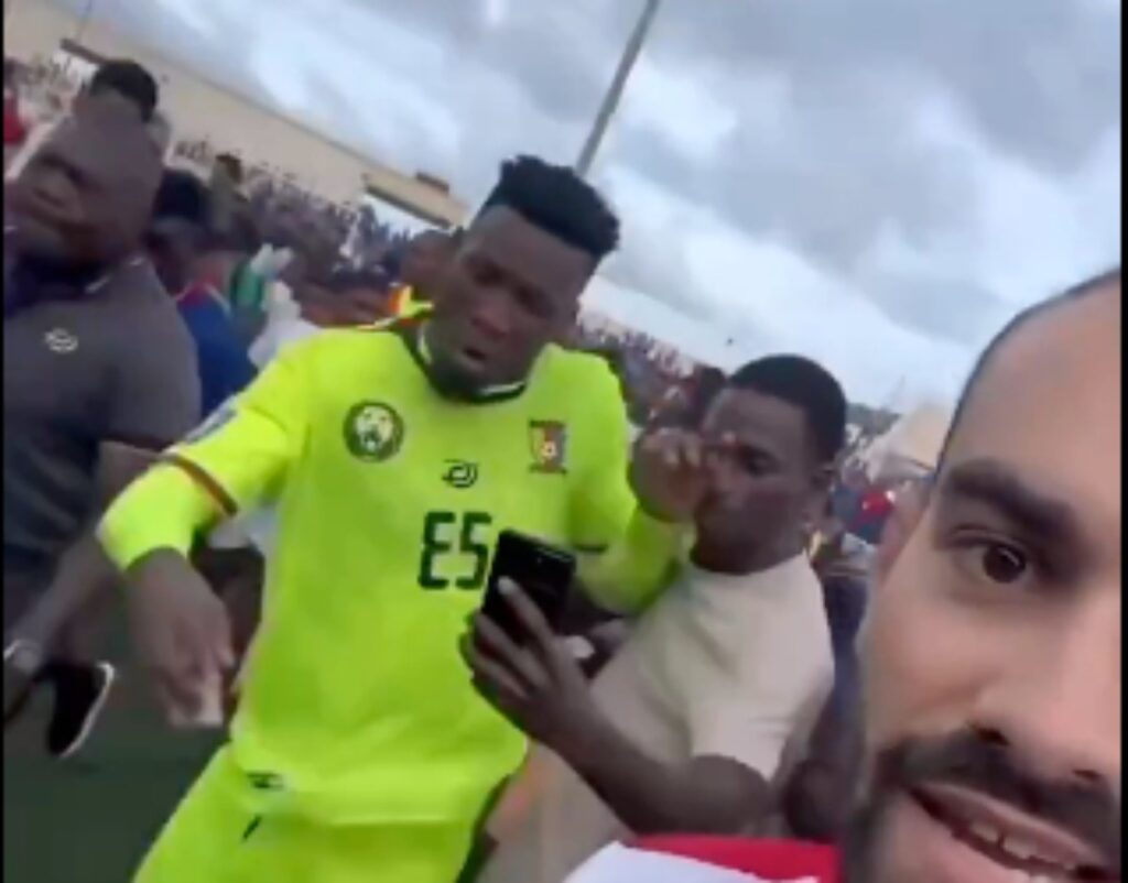 Viral! Video Andre Onana Dorong Fans Usai Kamerun Kalah dari Cape Verde di Kualifikasi Piala Dunia 2026
